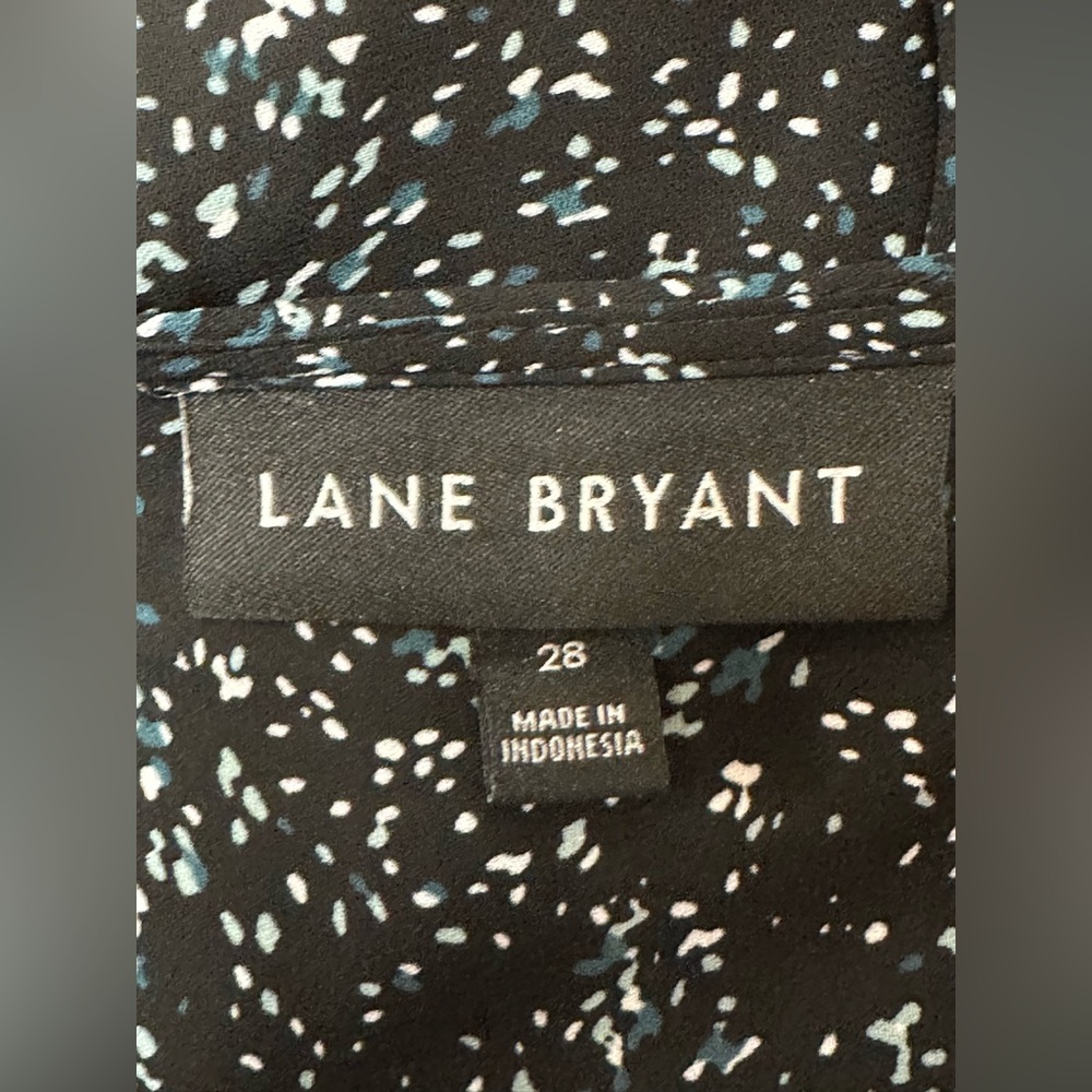 Lane Bryant Black and Blue Midi Dress - Picture 5 of 13
